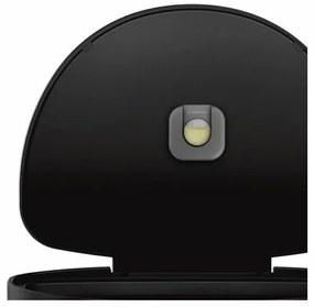Simplehuman Coș de gunoi semicircular cu pedală șicadru din oțel inoxidabil, 45 l, negru