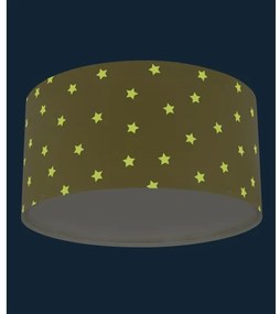Plafonieră pentru copii STAR LIGHT 2xE27/60W/230V galbenă Dalber 82216A