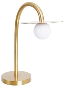 Lampa de masa LED design minimalist ENIGMA, auriu periat