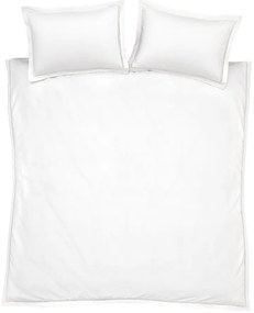 Lenjerie de pat albă din bumbac pentru pat dublu 200x200 cm Oxford Lace Trim – Bianca