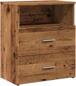 vidaXL Noptieră, lemn învechit, 50x32x60 cm, lemn prelucrat