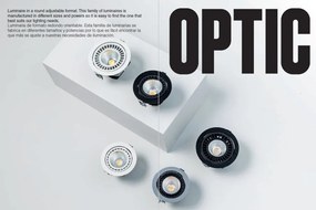 Spot LED incastrabil OPTIC White downlight LED 18/25W 2700K 20° 2100/2775 lm
