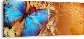 Tablou - Fluture albastru (120x50 cm)