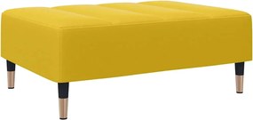 vidaXL Taburet, galben, 77x55x31 cm, catifea