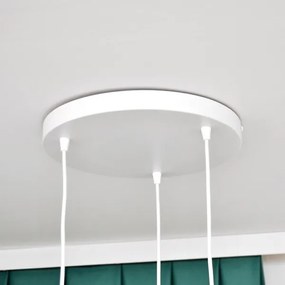 Lustră pe cablu pentru copii STARS 3xE27/15W/230V albastru/roz/galben