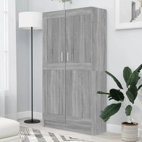 vidaXL Bibliotecă, gri sonoma, 82,5x30,5x150 cm, lemn prelucrat