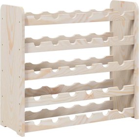 vidaXL Suport de vinuri, 67,5x25x60 cm, lemn masiv de pin
