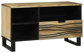 vidaXL Cabinet de depozitare media cu sertar cu raft Maro 80 x 33.5 x 46 cm