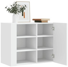 vidaXL Dulap de perete, alb, 75x35x60 cm, lemn prelucrat