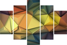 Tablou - Abstracție 3D poligonală (150x105 cm)