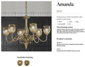 Candelabru LUX design clasic realizat manual Amanda 6L