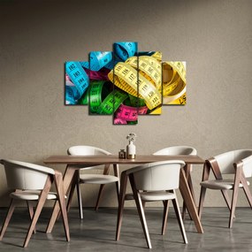 Tablou cu metri colorați (150x105 cm)