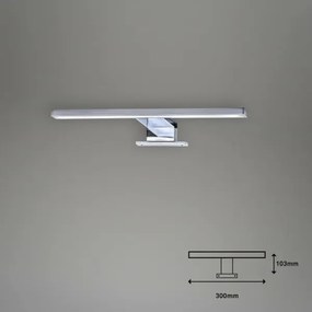 Aplică LED pentru oglindă de baie Briloner 2104-018 DUN LED/5W/230V 30 cm IP44