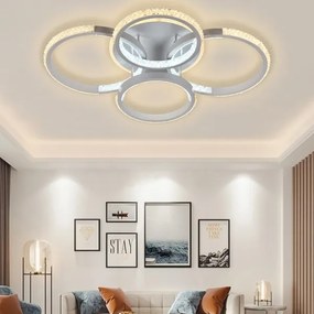 Lustră LED dimabilă aplicată LED/80W/230V 3000-6500K + telecomandă