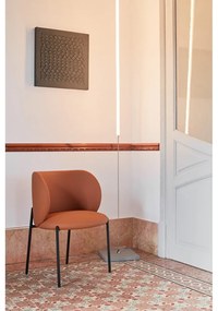 Set de scaune de sufragerie portocaliu 2 buc. tapițat Mogi – Teulat