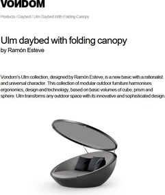 Pat de zi cu parasolar design modern premium lounge ULM