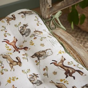 Pernă de scaun din bumbac 36x34 cm Forest Fable – Cooksmart ®