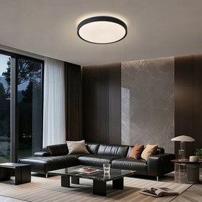 Brilagi - Plafonieră LED dimerizabilă CORVO LED/72W/230V 3000-6000K neagră Ø50 cm + telecomandă