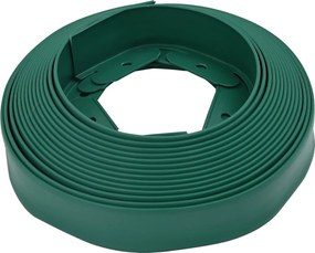 vidaXL Borduri pentru gazon Verde 4000 x 4 x 5 cm Plastic