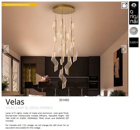 Lustra LED suspendata design modern Velas