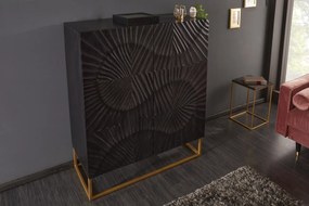 Dulap din lemn Scorpion 120cm Mango, negru