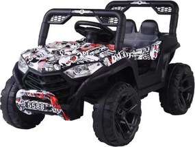 Masinuta Electrica cu acumulator pentru copii NOVOKIDS™ Buggy Mini UTV, Cu faruri luminoase, Telecomanda, 3-7 ani , max 30 kg, 3 Viteze, Lungime 110
