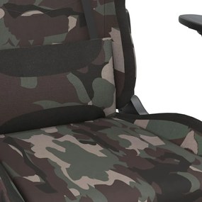 Scaun de jocuri, camuflaj si negru, textil