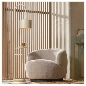 Fotoliu gri deschis pivotant Wolly – WOOOD