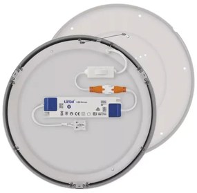 Plafonieră LED/28,5W/230V 3000/3500/4000K d. 30 cm crom