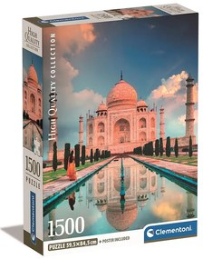 Orașe Taj Mahal Puzzle Compact India, 1500 de piese, Clementoni