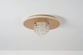 Plafoniera LED design elegant Deluge aurie