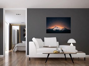Tablou cu cerul nocturn și munți (90x60 cm)