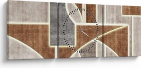 Tablou - Forme (cu ceas) (90x30 cm)