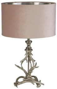 Veioza/Lampa de masa design lux elegant Belle argintiu/roz