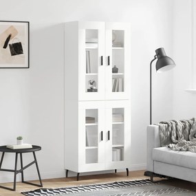 vidaXL Dulap înalt, alb, 69,5x34x180 cm, lemn compozit