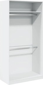 vidaXL Șifonier, alb, 100x50x200 cm, PAL