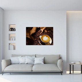Tablou - O ceașcă de cafea (90x60 cm)