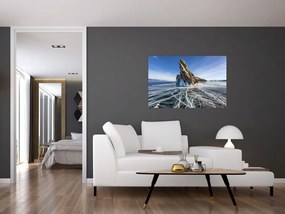 Tablou cu piatra înghețată (90x60 cm)