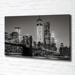 Print pe canvas Manhattan pe timp de noapte