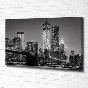 Print pe canvas Manhattan pe timp de noapte