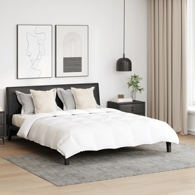 vidaXL Pilotă cu pernă 3 pcs Alb 200 x 200 cm Jos
