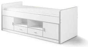 Pat cu Depozitare Integrată, Alb (PAL) – Bonny – Vipack