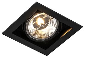 Set 6 becuri Spot modern încastrat negru de 18 cm reglabil - Artemis 111