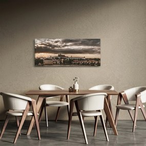 Tablou Castelului Praga în amurg (120x50 cm)
