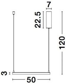 Lustra suspendata LED dimabila design modern ETERNA alb NVL-9990735