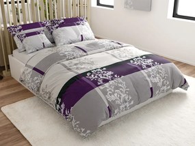 Lenjerie de pat din bumbac DELUXE violet Dimensiune lenjerie de pat: 2 buc 70 x 90 cm | 200 x 220 cm