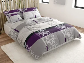 Lenjerie de pat din bumbac DELUXE violet Dimensiune lenjerie de pat: 2 buc 70 x 90 cm | 200 x 220 cm