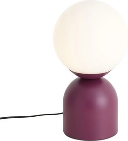 Lampă de masă Hotel Chic violet cu sticlă opal - Pallon Trend