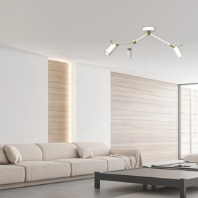 Spot IRIS 3xGU10/MR11/40W/230V alb/auriu