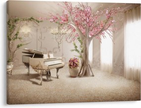 Tablou - Interior de vis cu pian (70x50 cm)